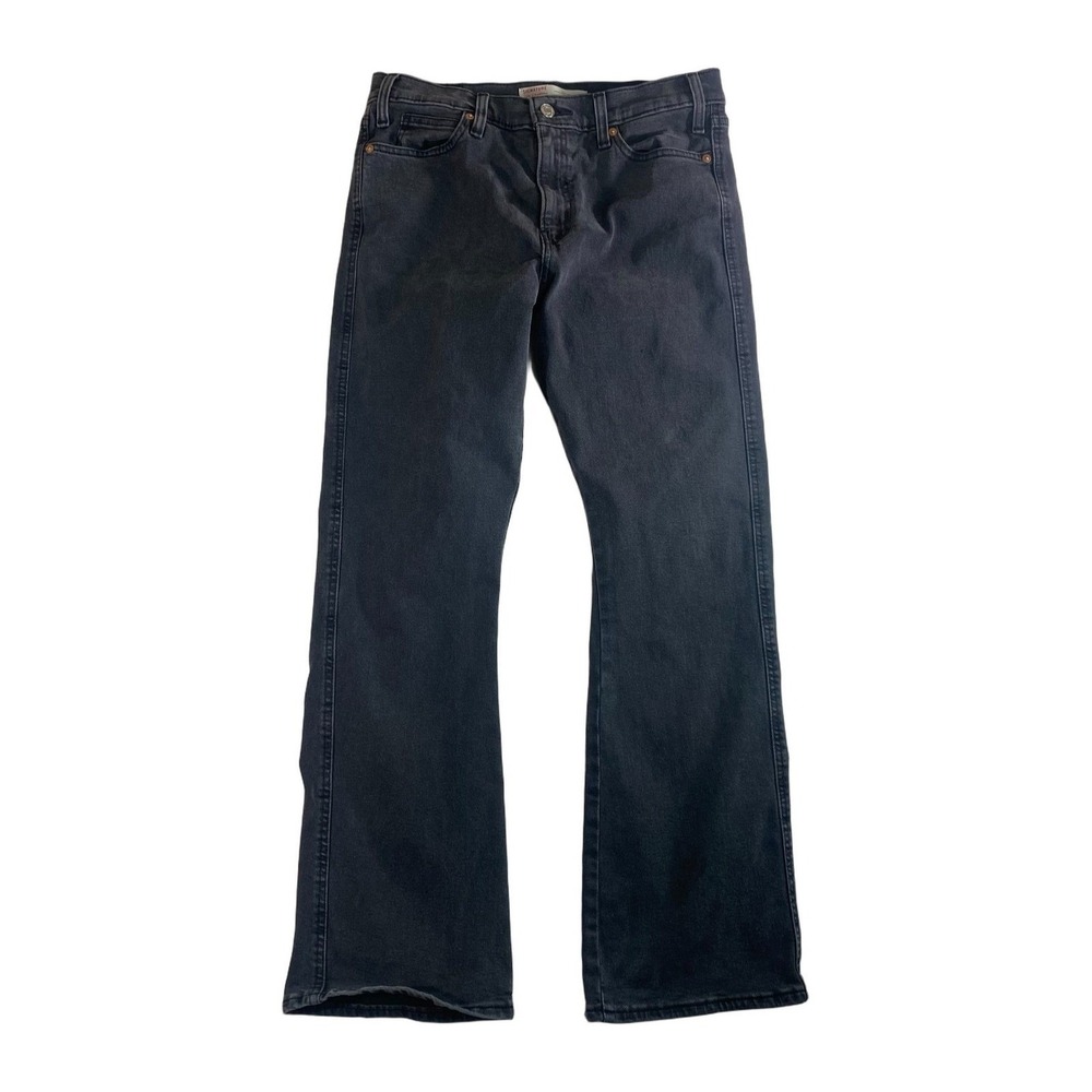 Levi Strauss Signature Womens 8 Series Heritage High Rise Kick Boot Black Jeans